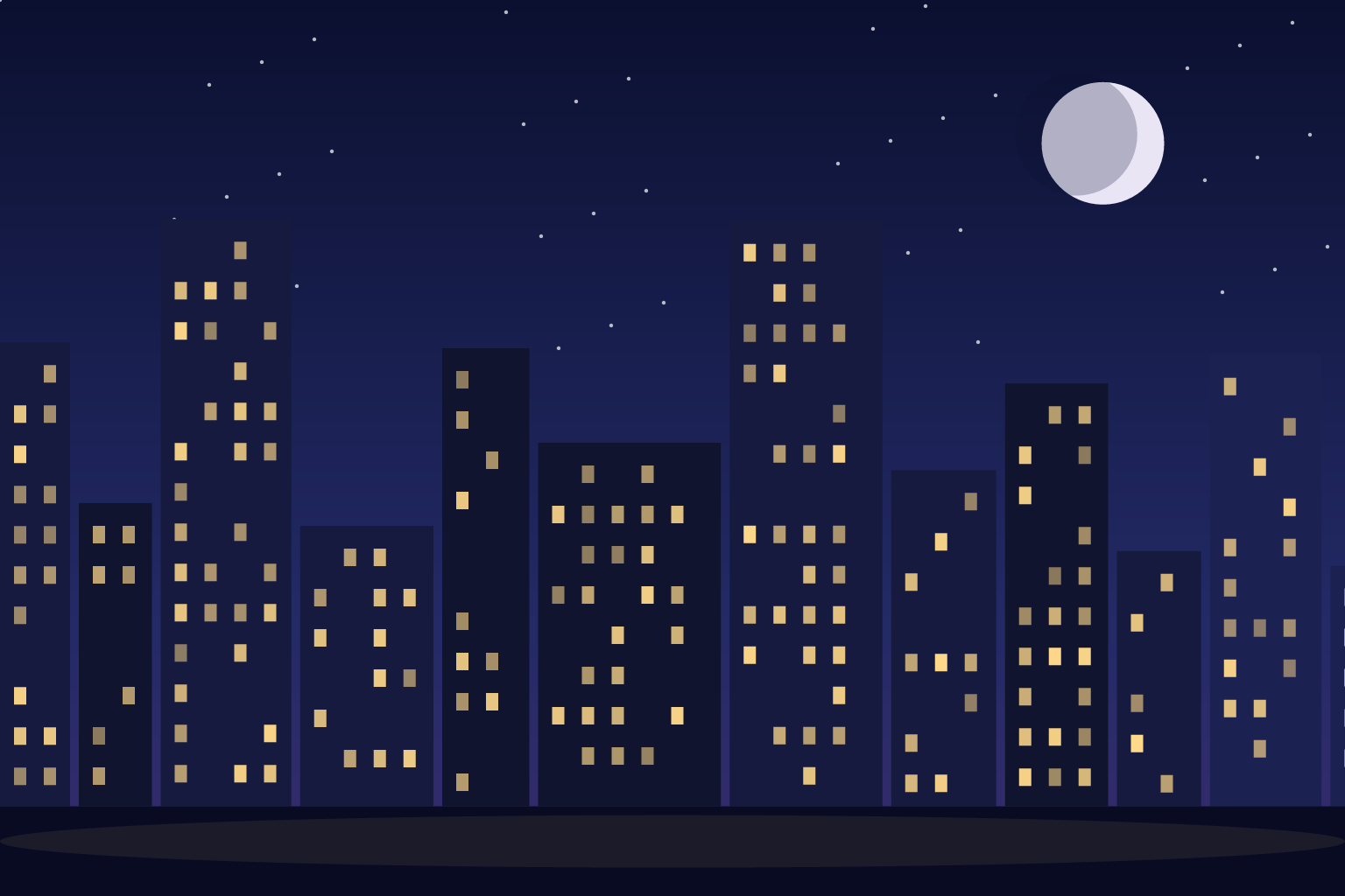 City Lights puzzle artwork